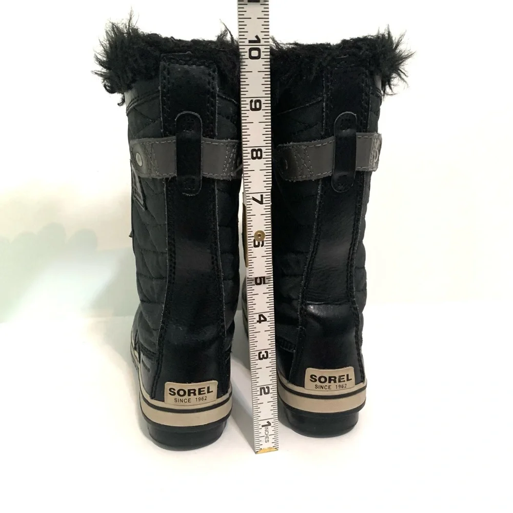 SOREL Big Kids Tofino Il Waterproof Winter Boots Black Big Kids Size 2 Faux Fur